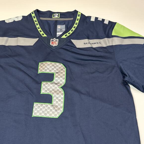 Seattle Seahawks Mens Jersey Size XL Extra Large Russell Wilson NFL Football - Picture 5 of 16